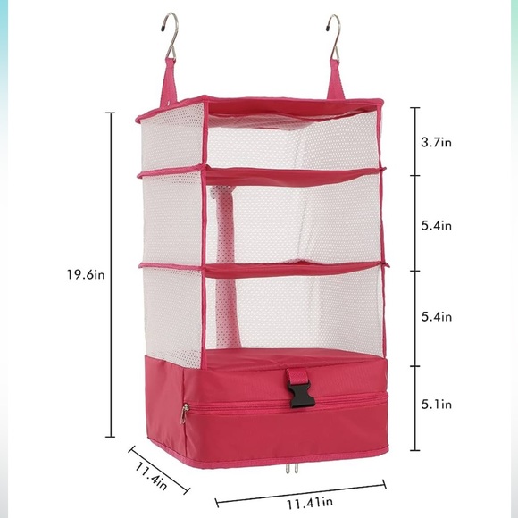 Hanging 3 shelf closet organizer - Picture 2 of 6